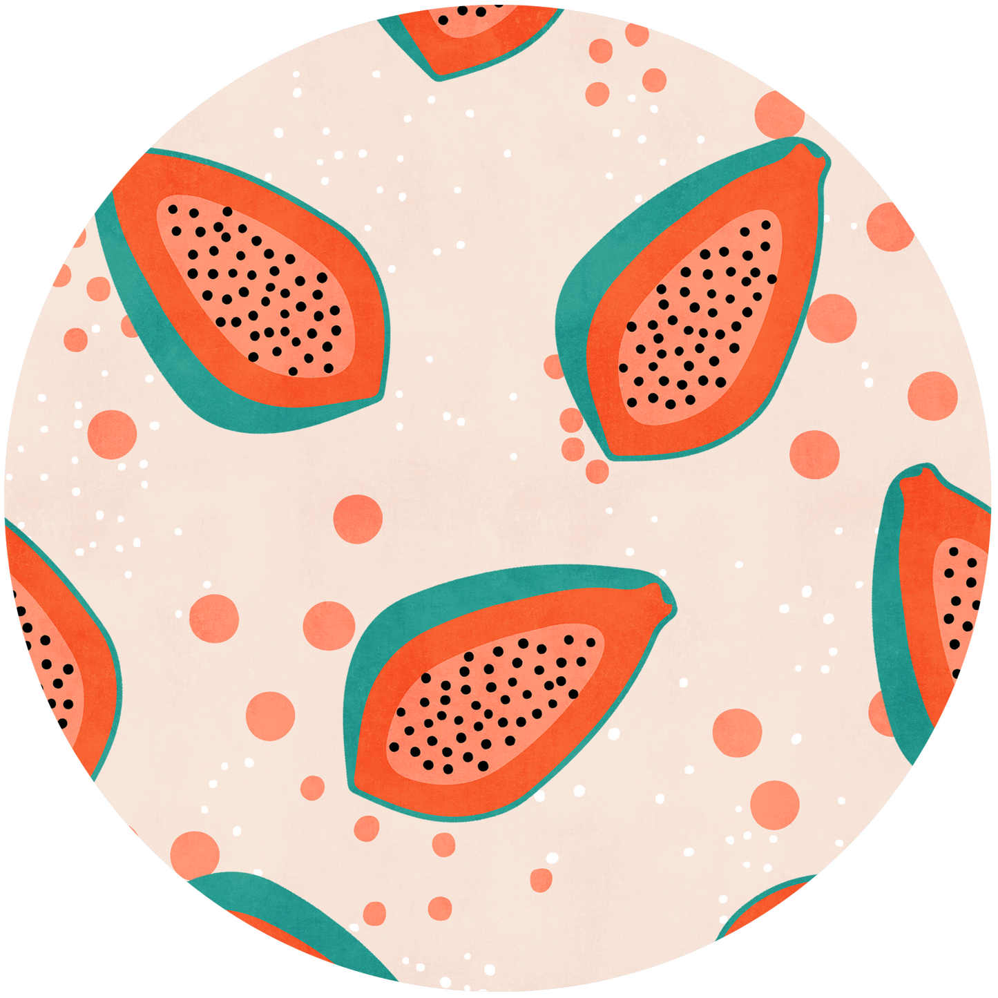 Pencil Case Long Papaya